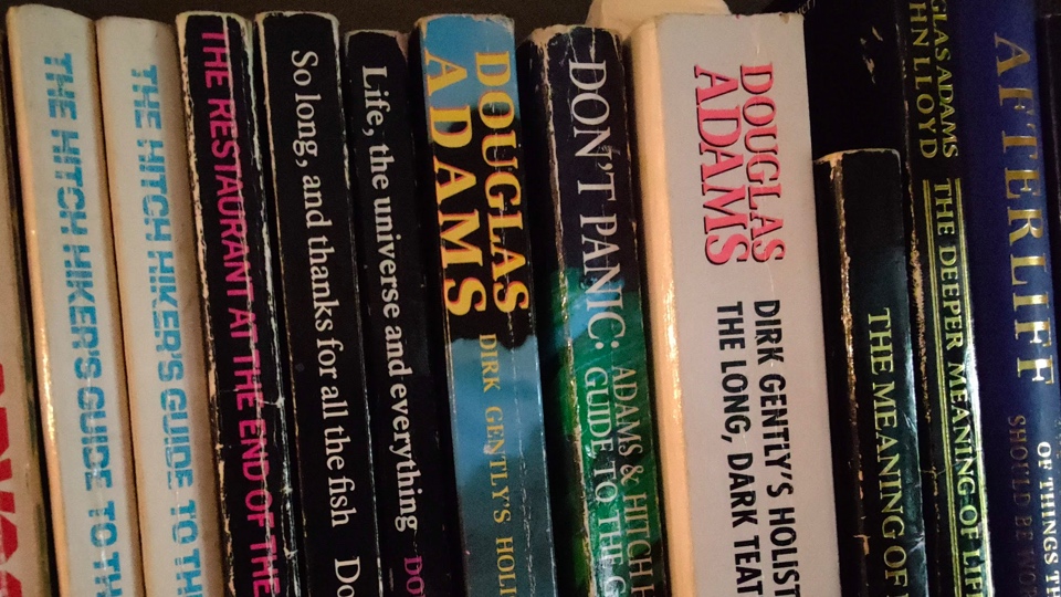 The Douglas Adams Bookshelf (Ewan Spence)