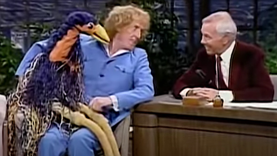 Rod Hull and Emu on the Tonight Show (via YouTube)